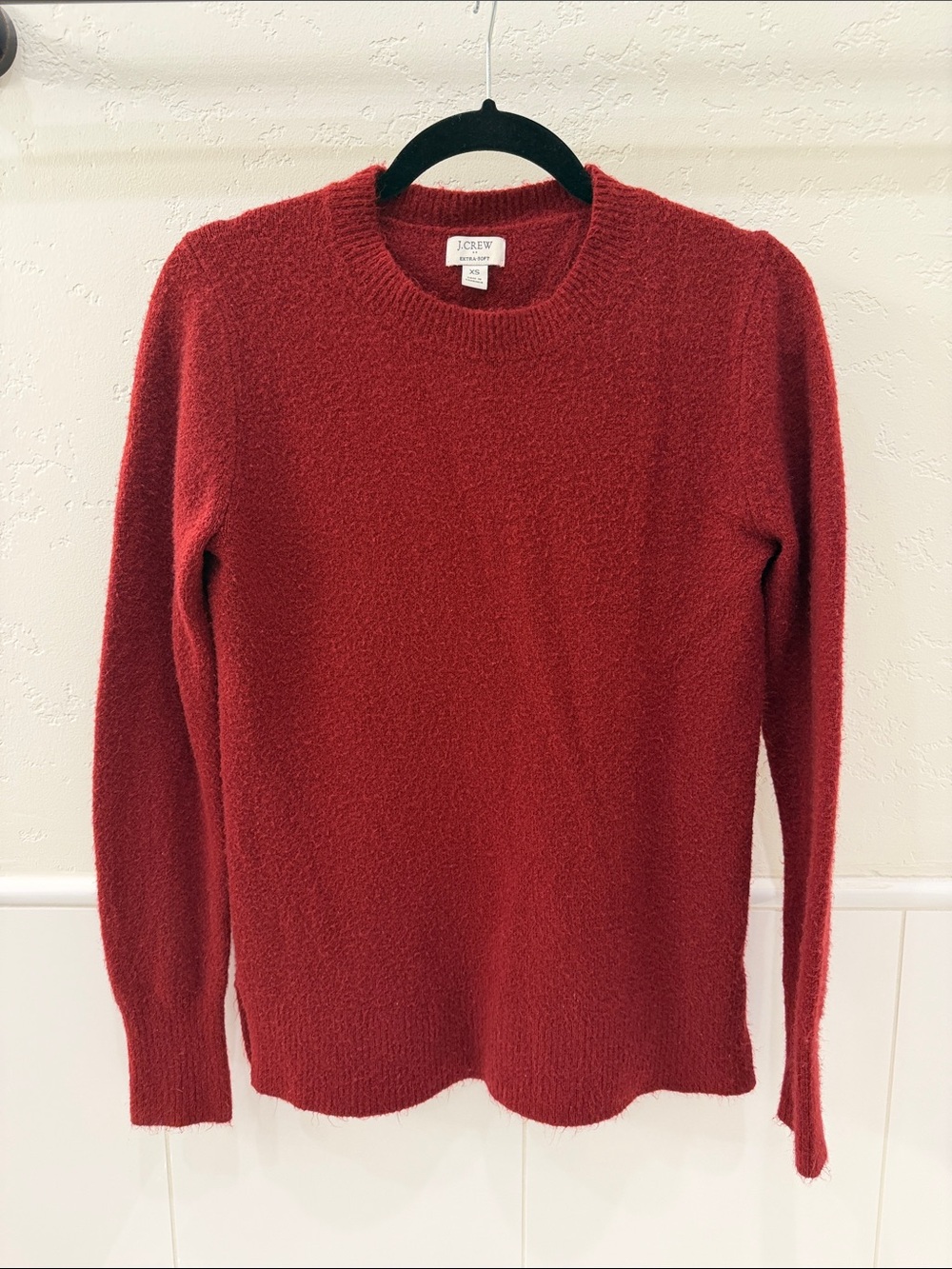J. Crew Brick Red Crewneck Sweater - Women